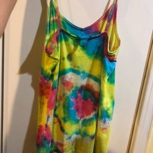 Hand made tie dyed tank